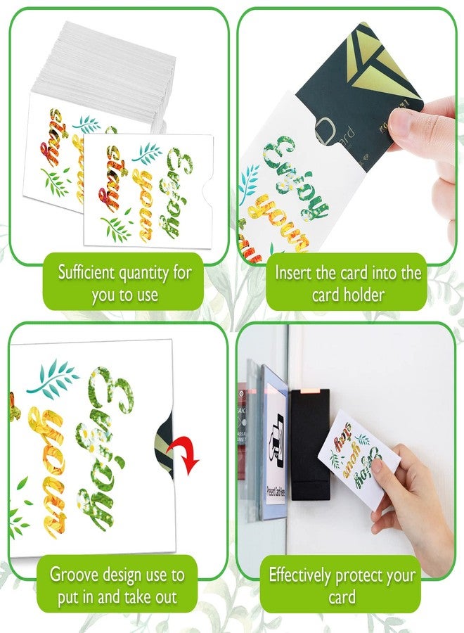 Jutom 1000 Pcs Key Card Envelopes Hotel Room Key Card Holder Sleeves Enjoy Your Stay Welcome Gift Envelope Sleeve Bulk for Hotel Business Office, 2.4 x 3.5 Inch(Cute Style) - Image 2